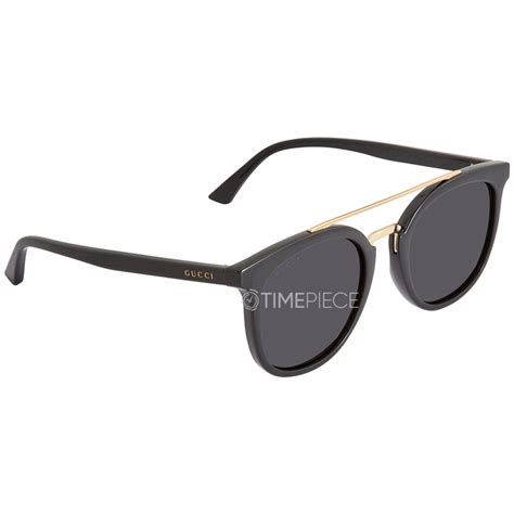 Gucci Grey Geometric Unisex Sunglasses GG0403S 001 51